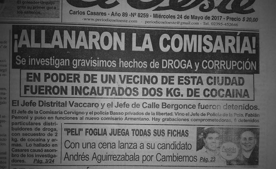 CUANDO EN CASARES TAMBIEN FUE ALLANADA LA COMISARIA