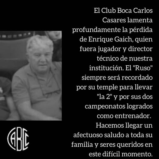 FALLECIÓ ENRIQUE GAICH (73)