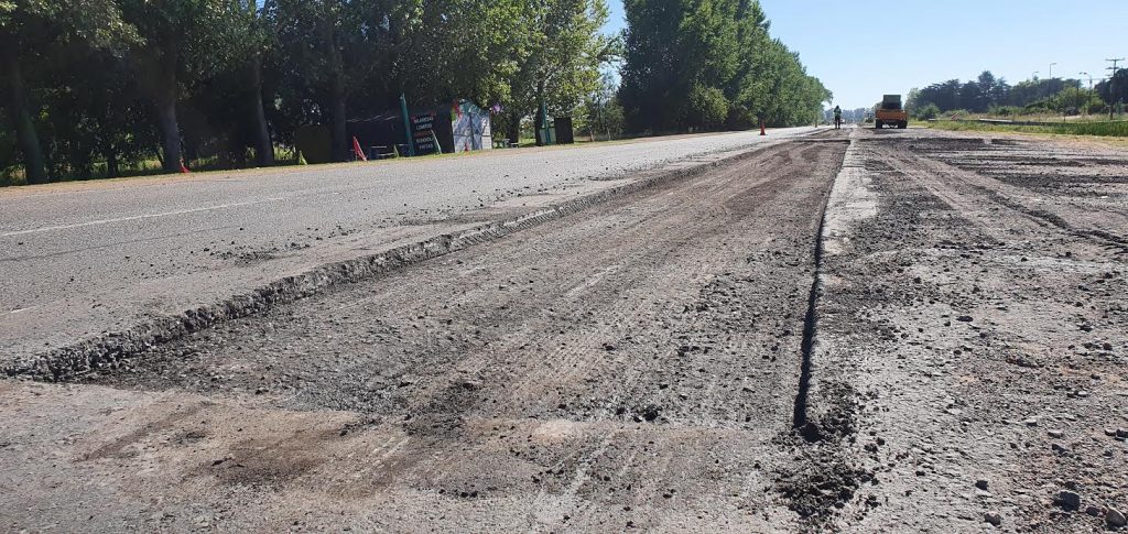 Tras el pedido del Intendente Vialidad Nacional comenzó a reparar la ruta 5