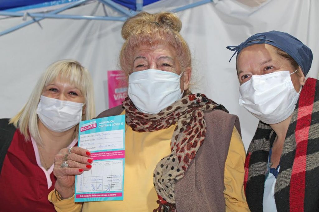 Se vacunó el día de su cumpleaños